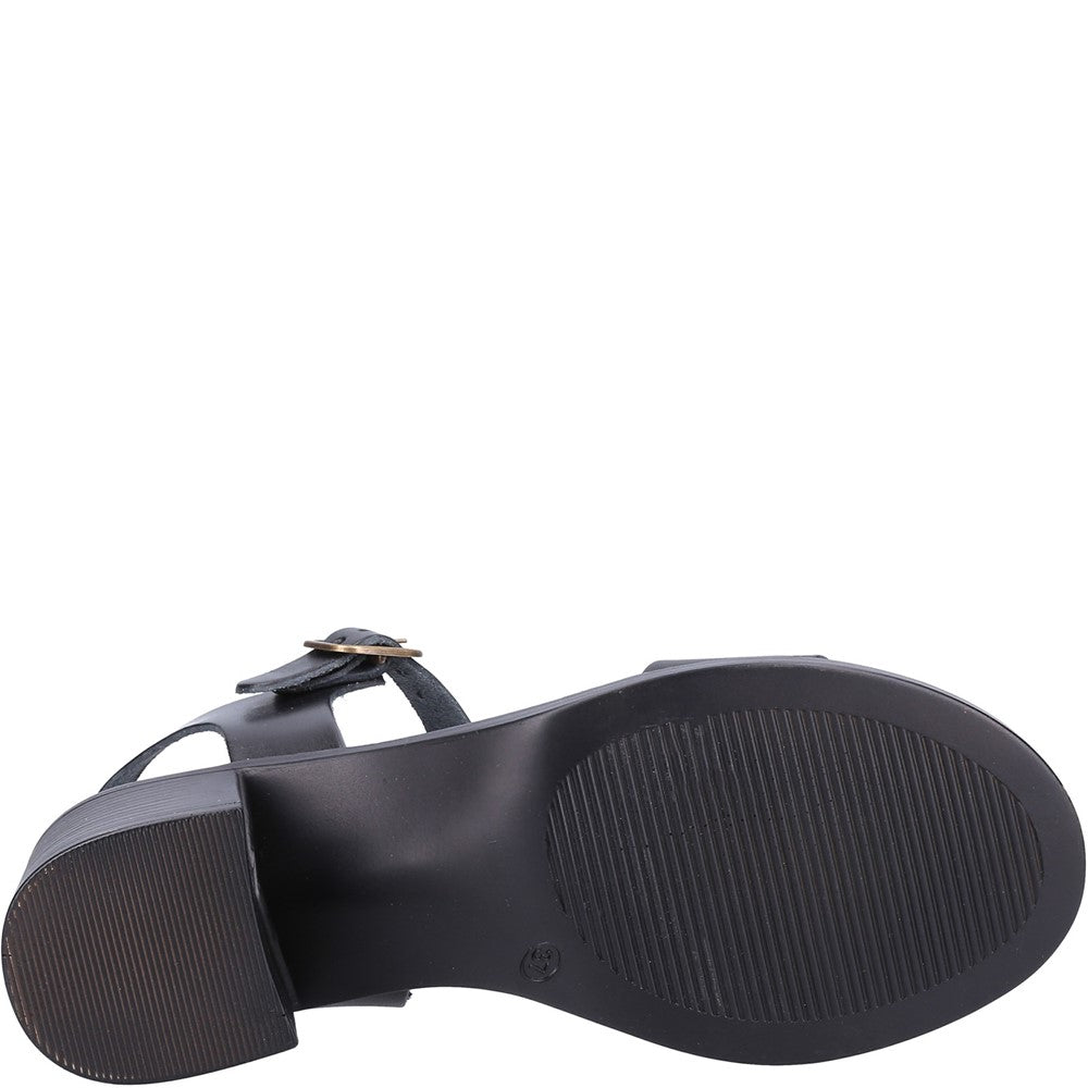 Ladies Heeled Sandals Black Hush Puppies Gabby Sandal