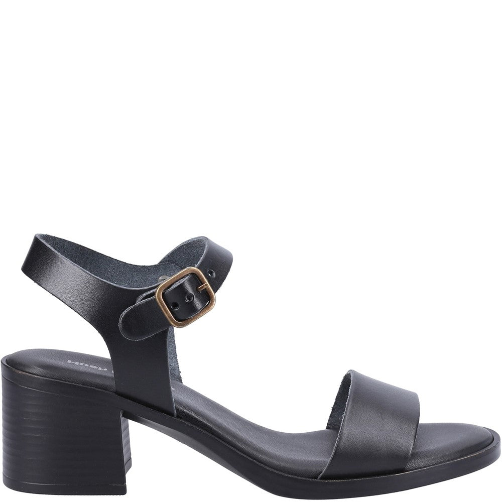 Ladies Heeled Sandals Black Hush Puppies Gabby Sandal