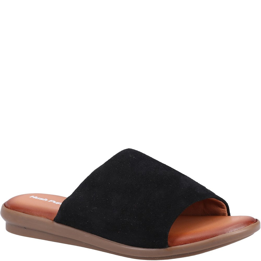 Sandal Ladies Summer Black Hush Puppies Krystal Mule Sandal