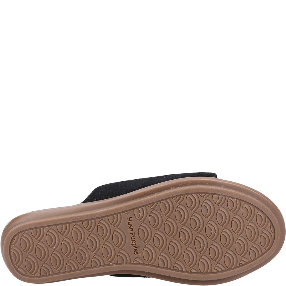 Sandal Ladies Summer Black Hush Puppies Krystal Mule Sandal