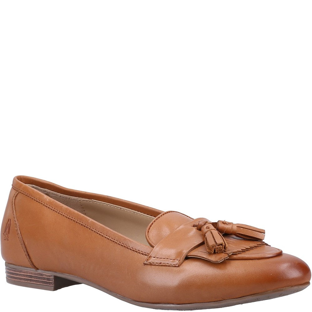 Slip On Ladies Shoes Tan Hush Puppies Marissa Tassel Loafer