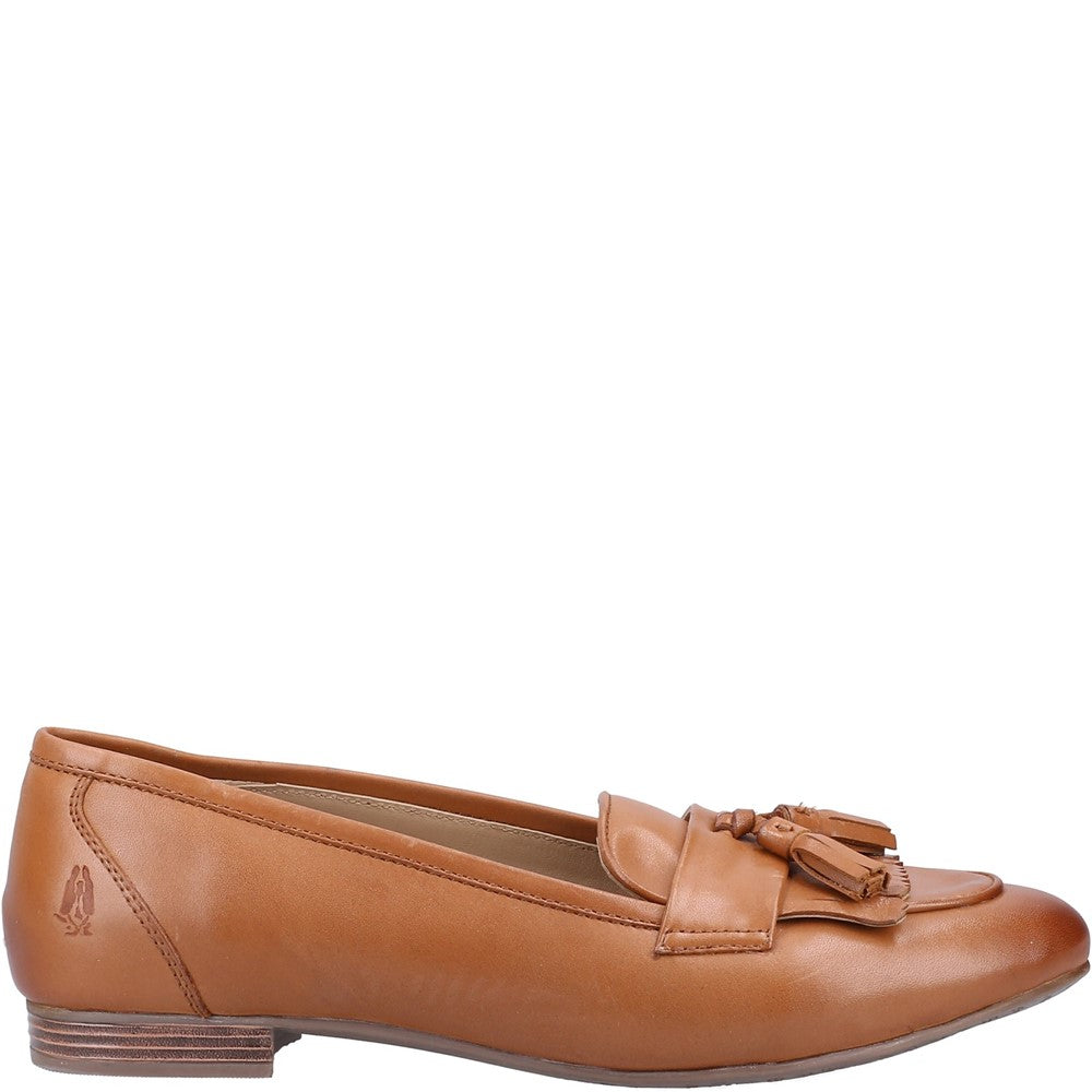 Slip On Ladies Shoes Tan Hush Puppies Marissa Tassel Loafer