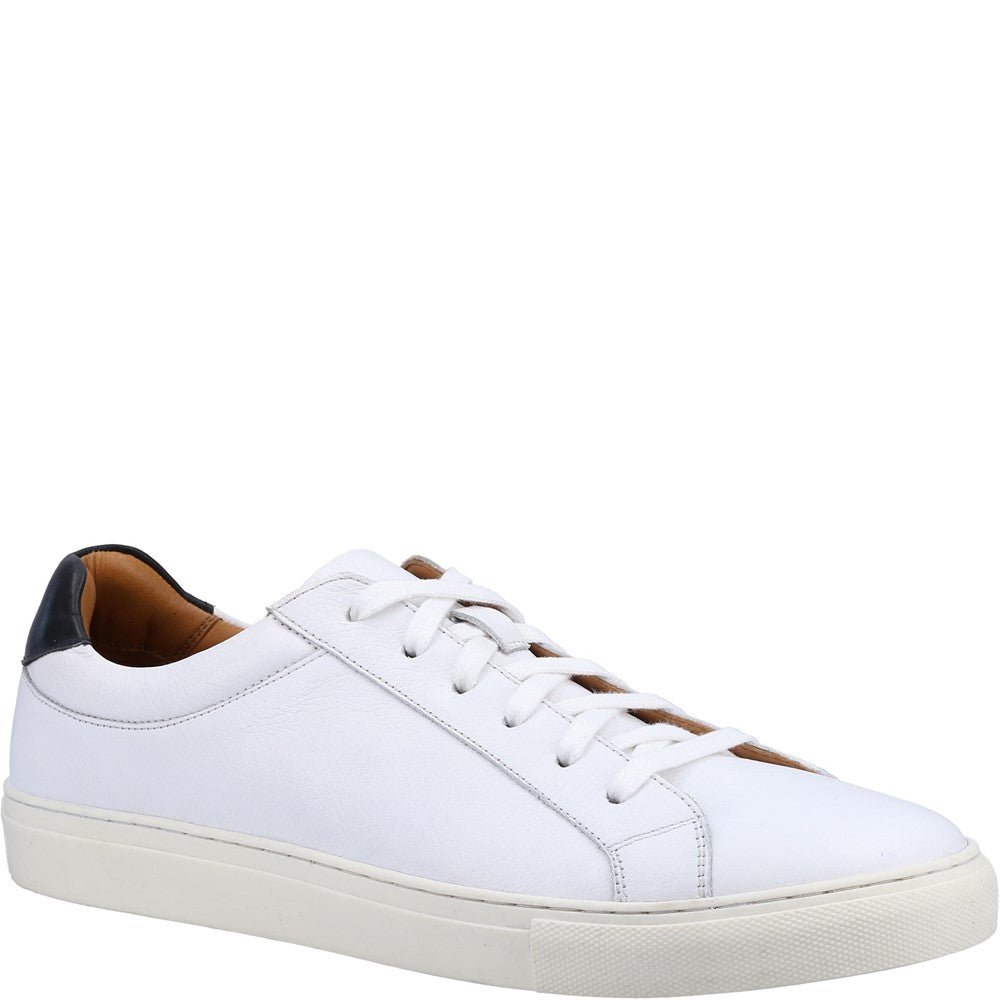 Mens Sports White Hush Puppies Colton Cupsole