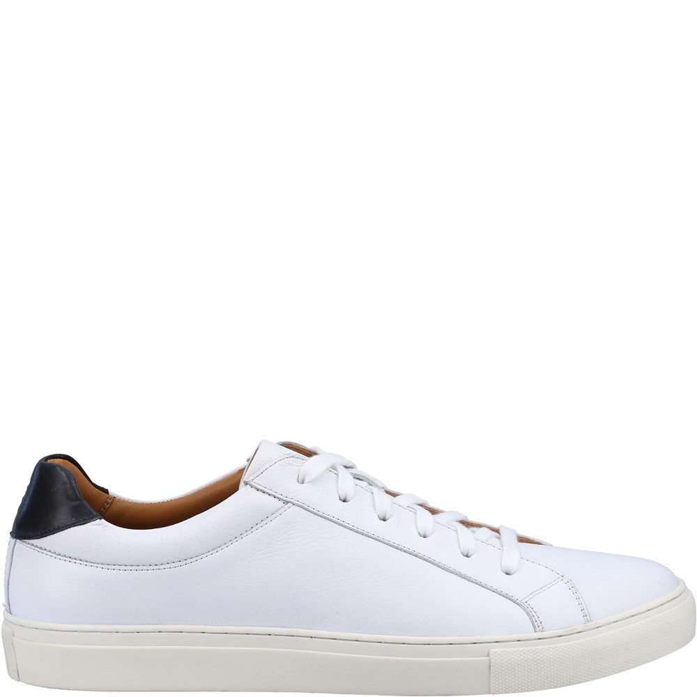 Mens Sports White Hush Puppies Colton Cupsole