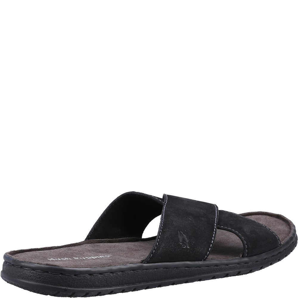 Sandal Mens Summer Black Hush Puppies Nile Cross Over Sandal