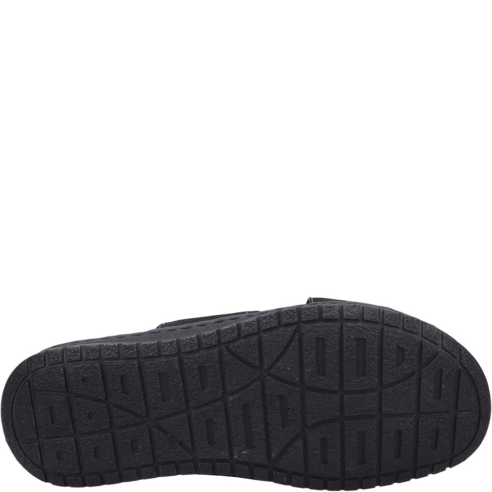 Sandal Mens Summer Black Hush Puppies Nile Cross Over Sandal