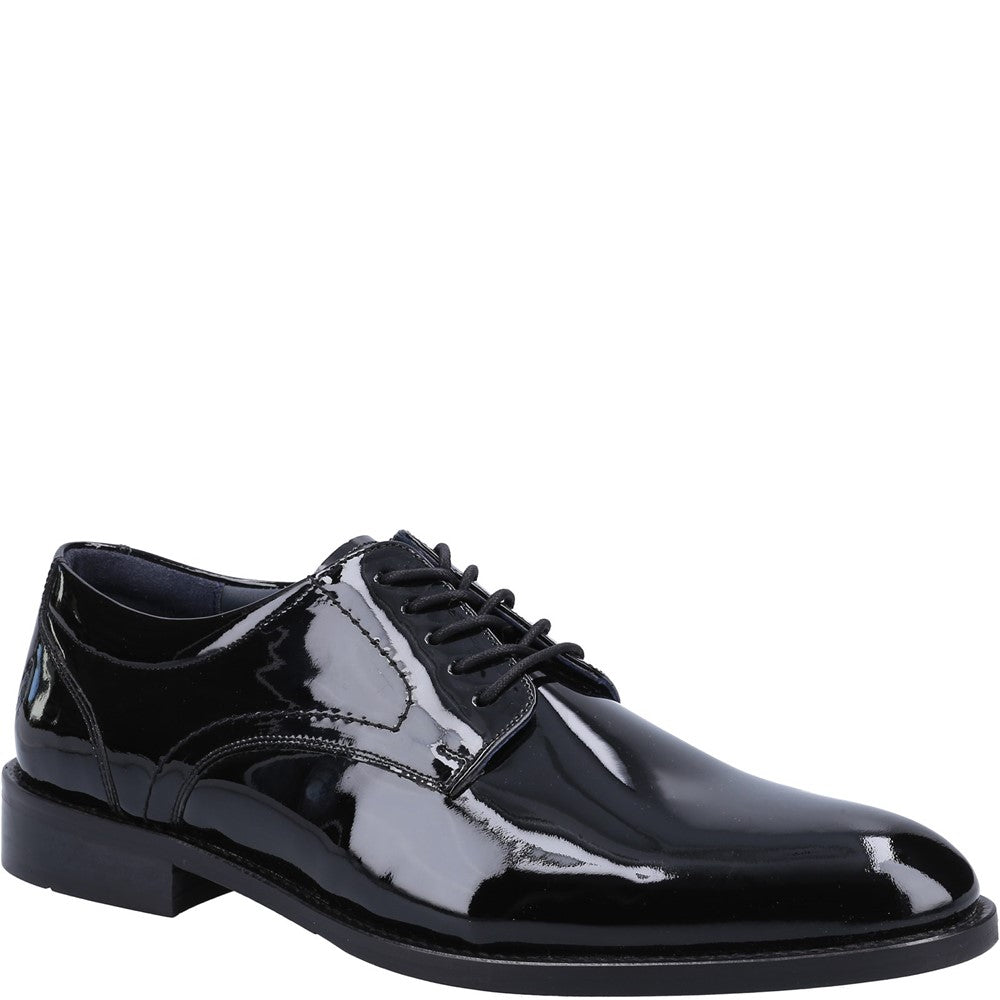 Black Damien Lace Up Patent Shoes