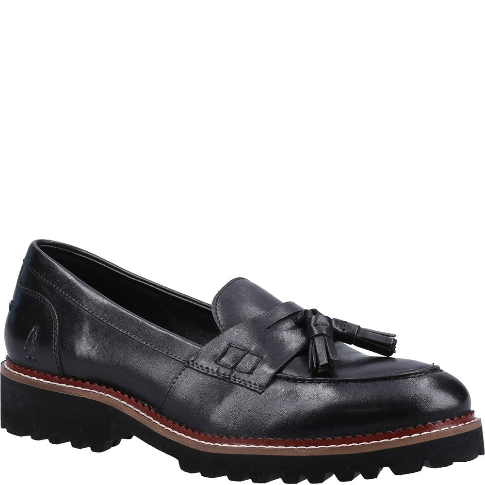 Slip On Ladies Shoes Black Hush Puppies Ginny Loafer