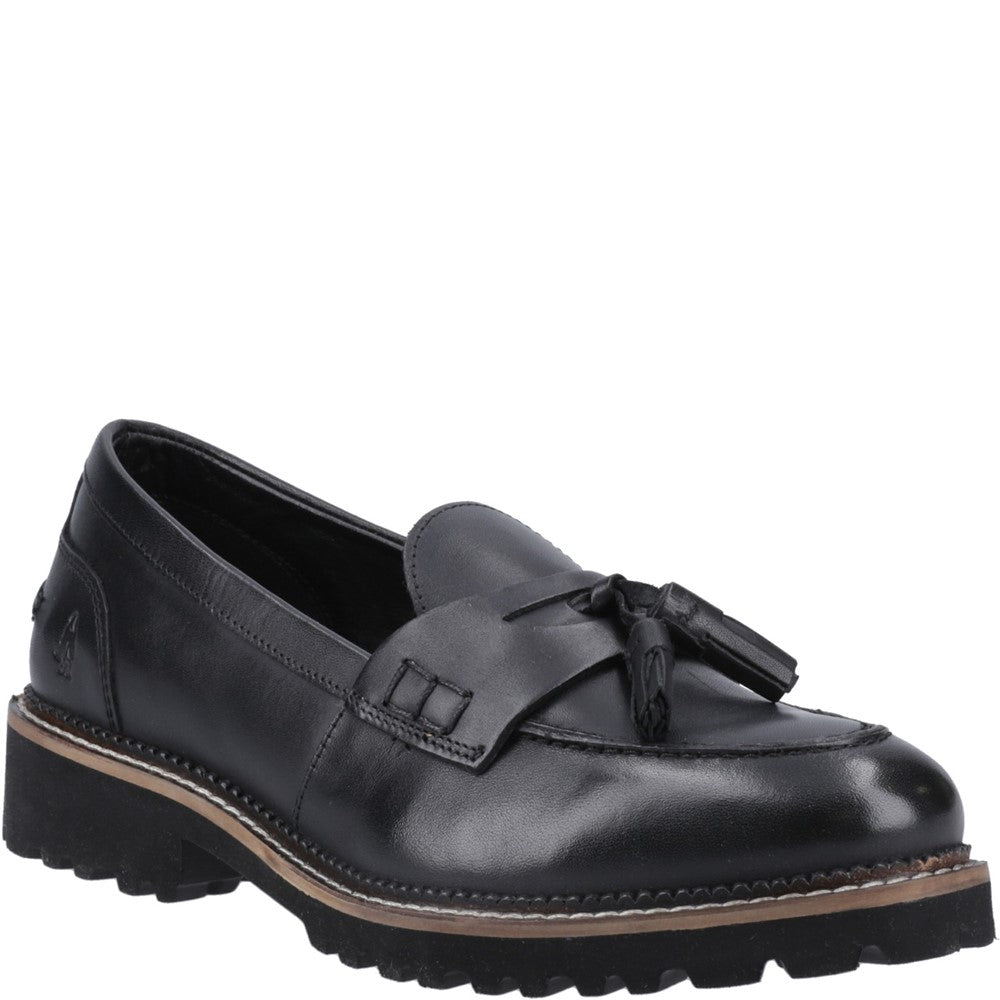 Slip On Ladies Shoes Black Hush Puppies Ginny Loafer