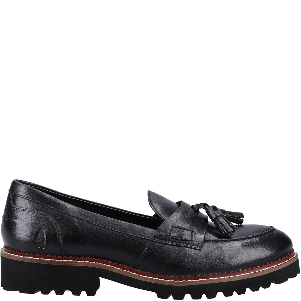 Slip On Ladies Shoes Black Hush Puppies Ginny Loafer