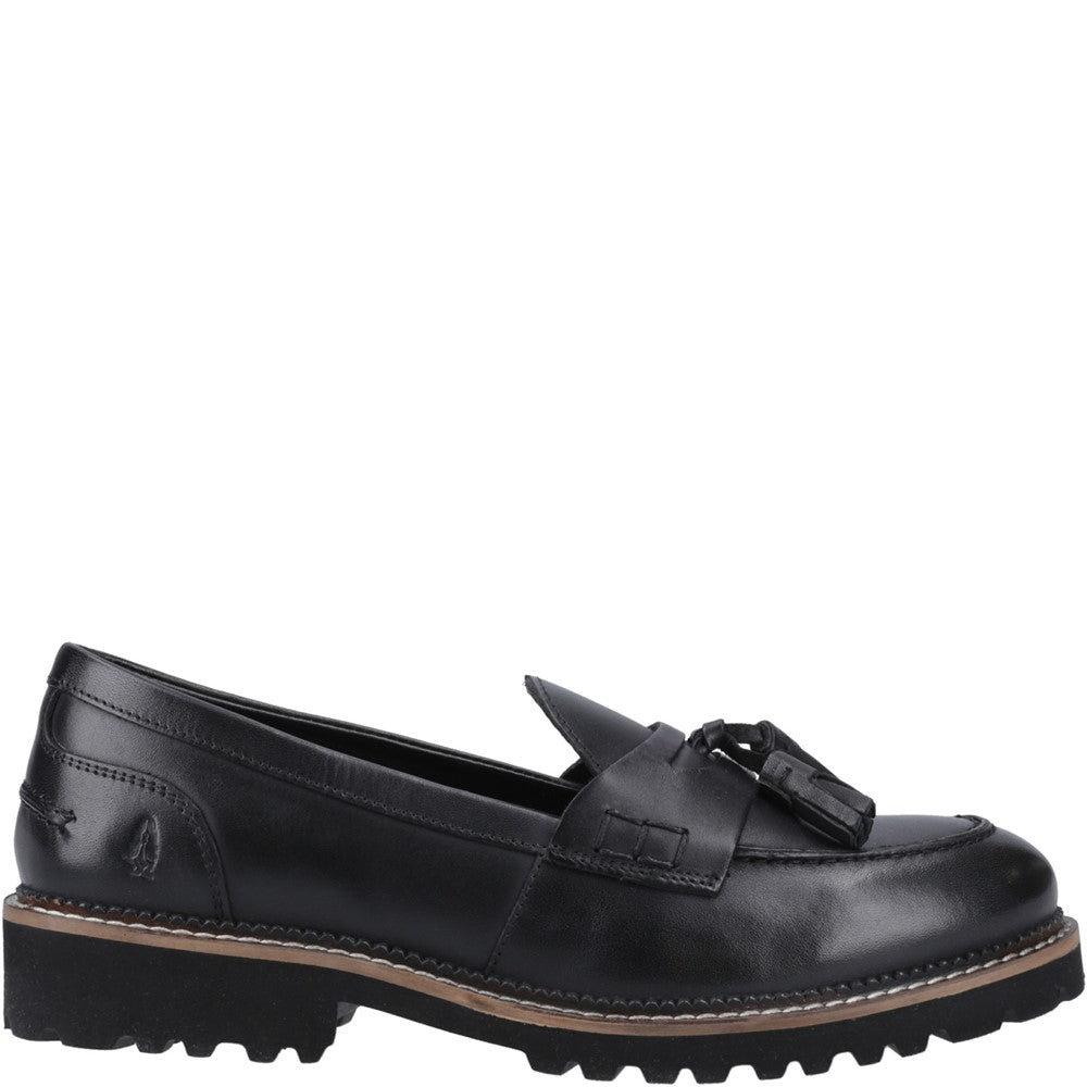 Slip On Ladies Shoes Black Hush Puppies Ginny Loafer