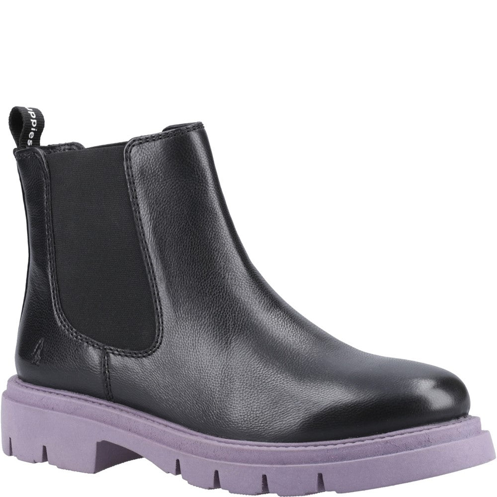 Black Purple Raya Chelsea Boots