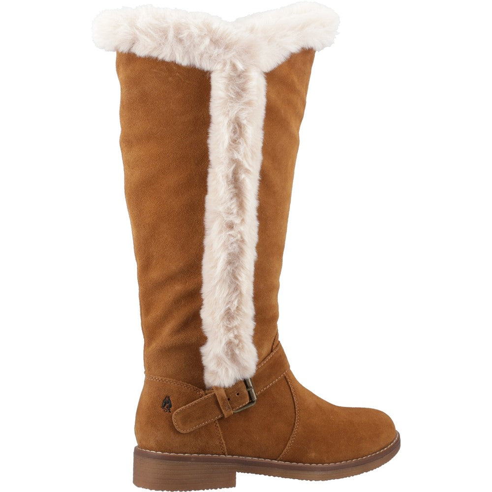 Ladies Long Boots Tan Hush Puppies Mariana Boot