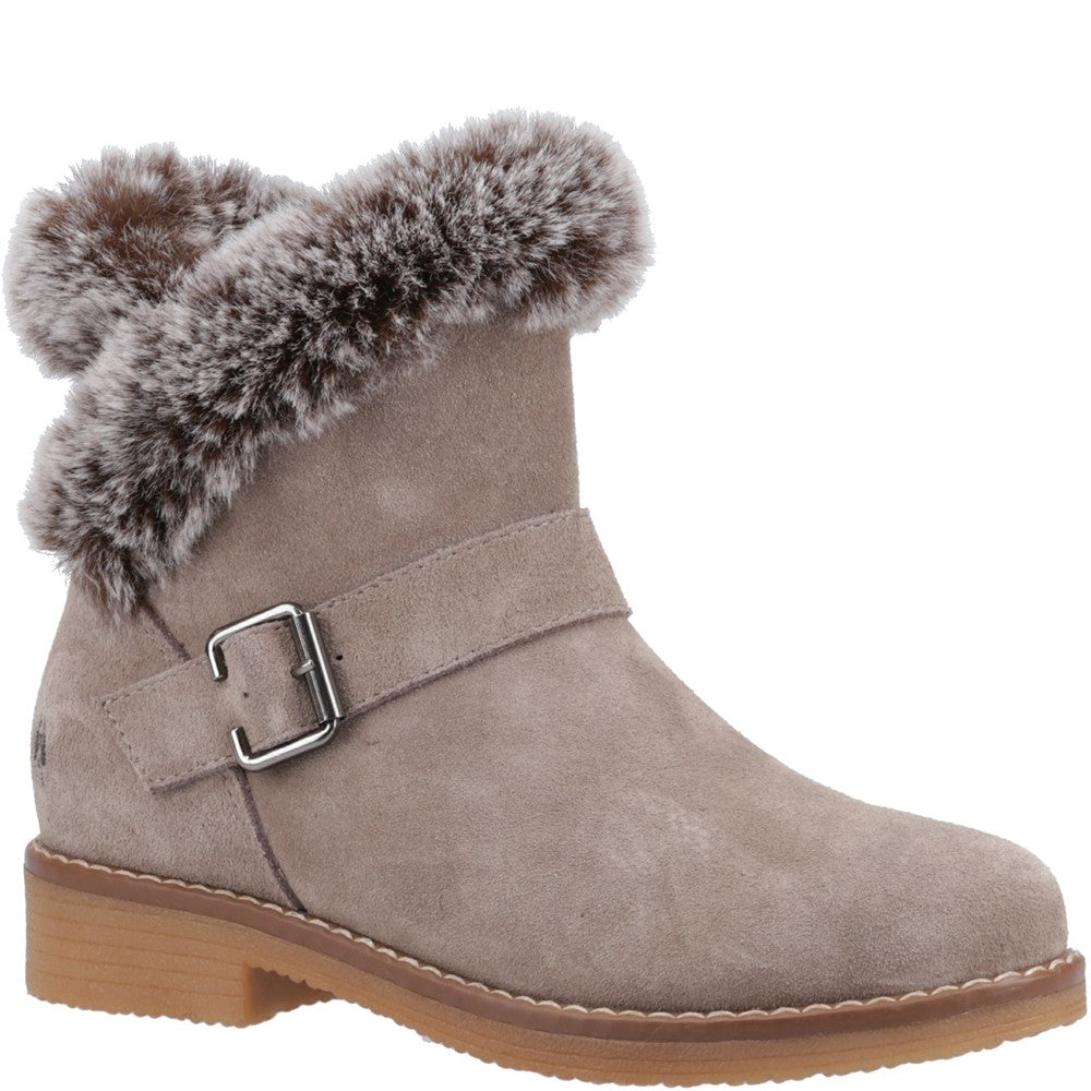 Ladies Ankle Boots Taupe Hush Puppies Hannah Boot