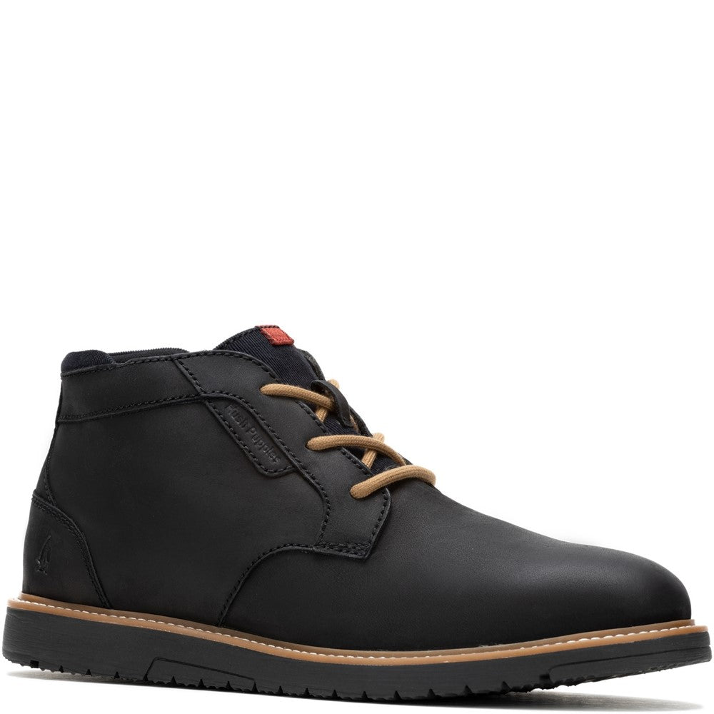 Mens Boots Black Hush Puppies Jenson Chukka Boot