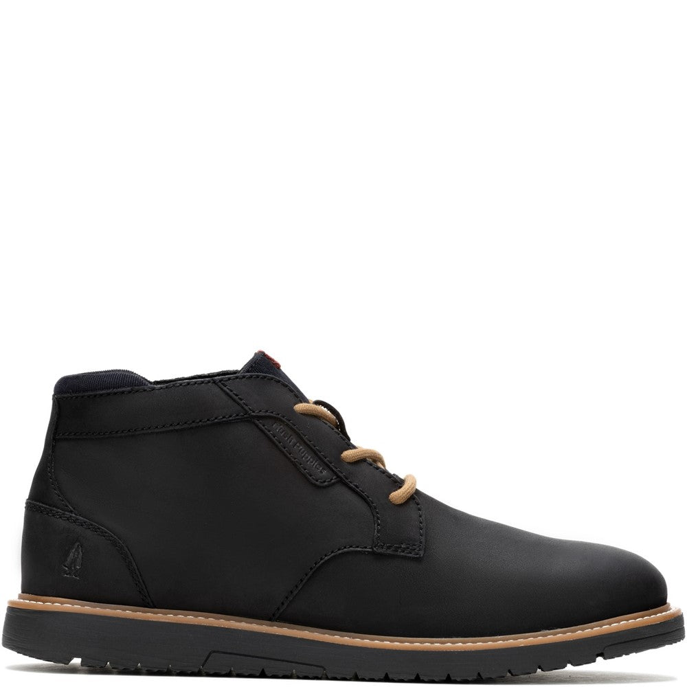 Mens Boots Black Hush Puppies Jenson Chukka Boot