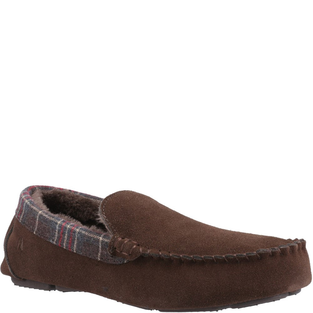 Classic Mens Slippers Brown Hush Puppies Andreas Slipper