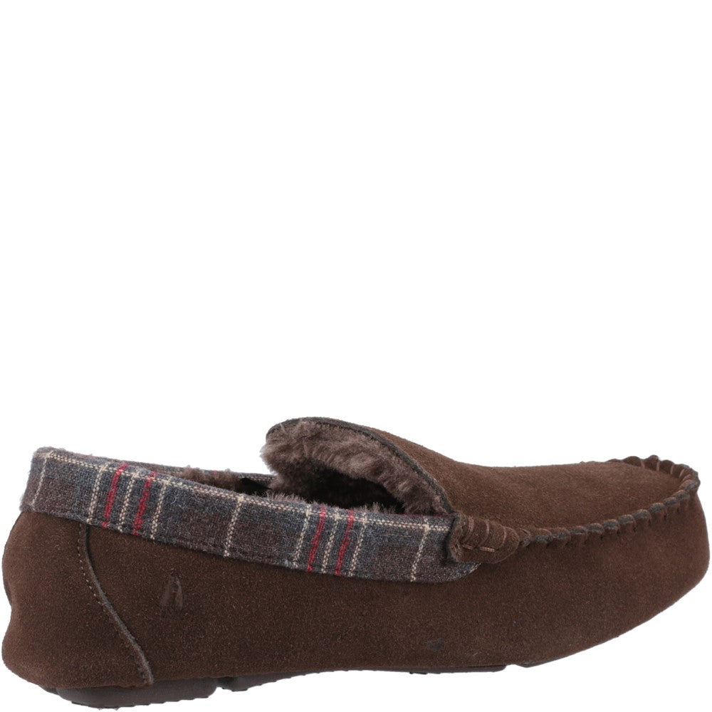 Classic Mens Slippers Brown Hush Puppies Andreas Slipper