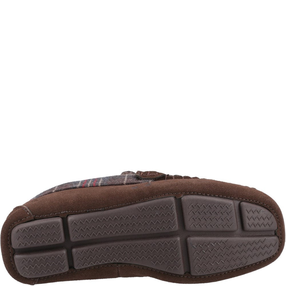 Classic Mens Slippers Brown Hush Puppies Andreas Slipper