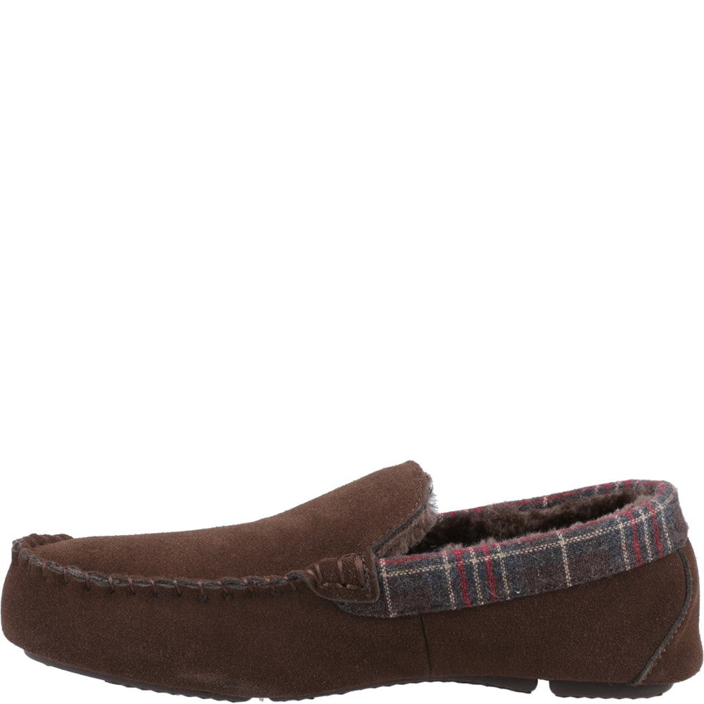 Classic Mens Slippers Brown Hush Puppies Andreas Slipper