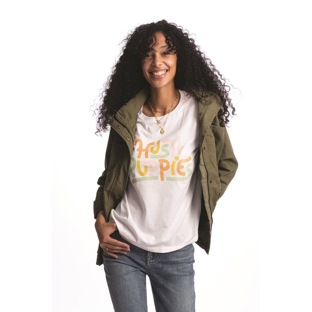 Tee Shirts Whie Hush Puppies Hp Script Tee