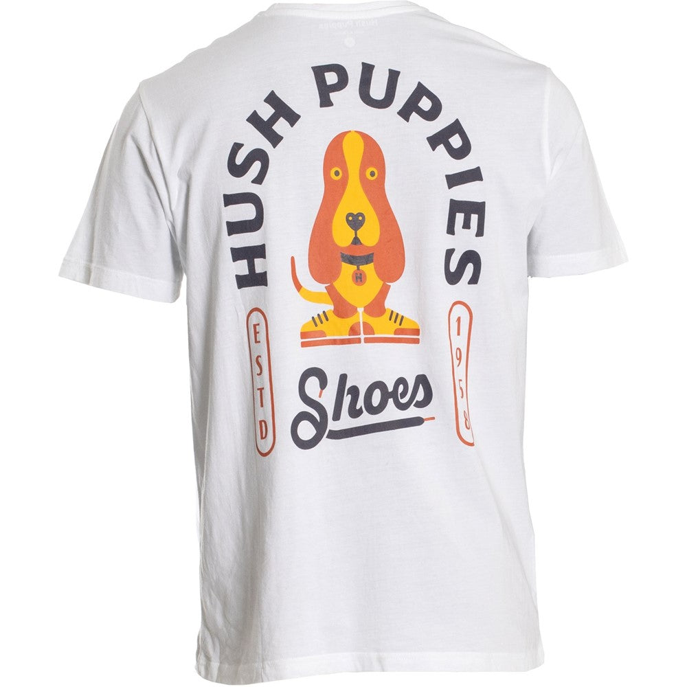 Womens Hush Puppies White Modern Basset Tee Hush Puppies UK