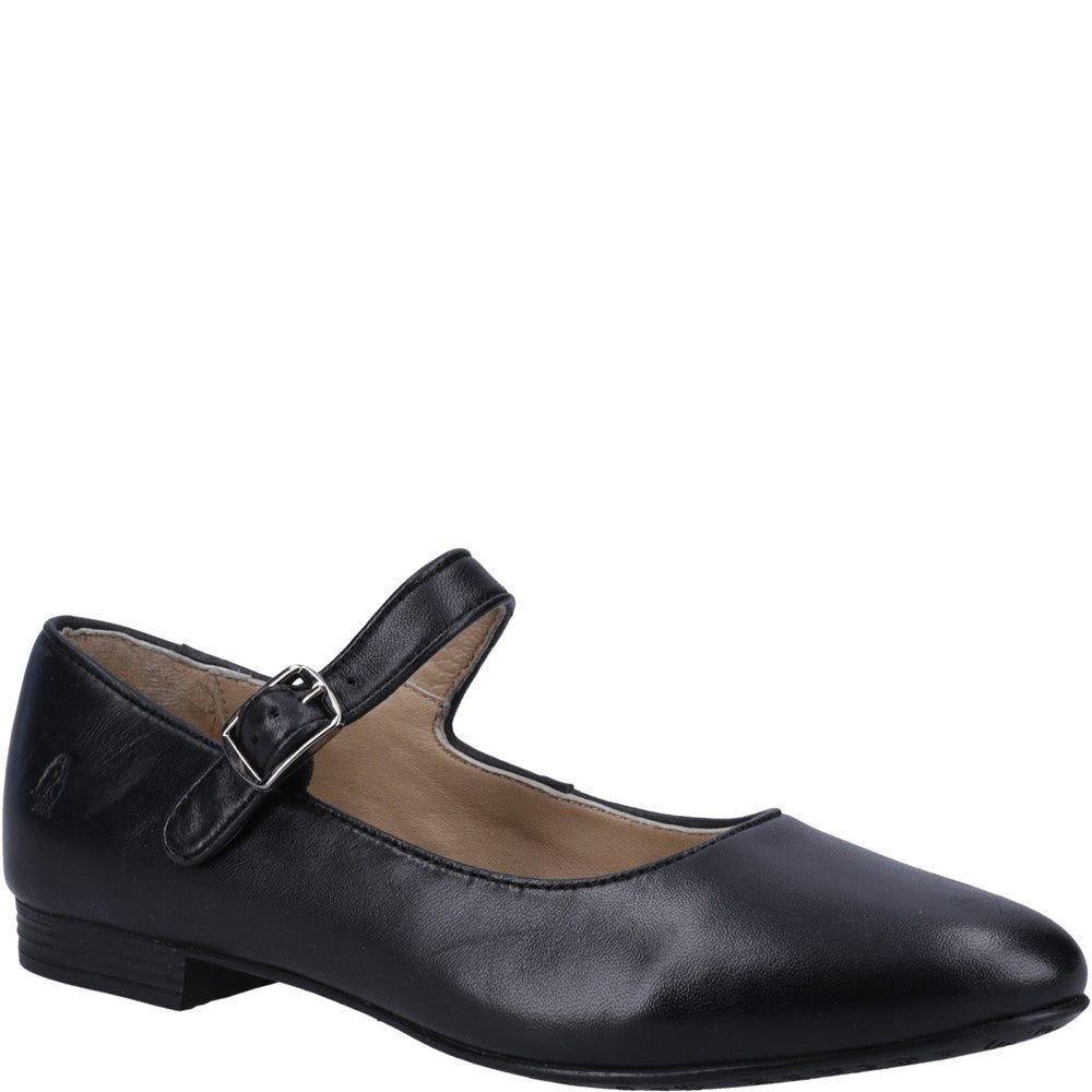 Ballerinas Black Hush Puppies Melissa Strap Leather