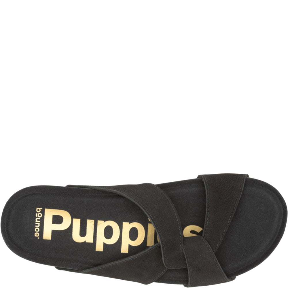 Sandal Ladies Summer Black Hush Puppies Mylah Slide Sandal
