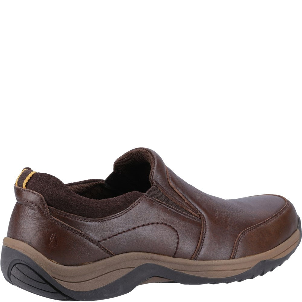 Mens Classic Slip On Shoes Brown Hush Puppies Donald Slip On Shoe