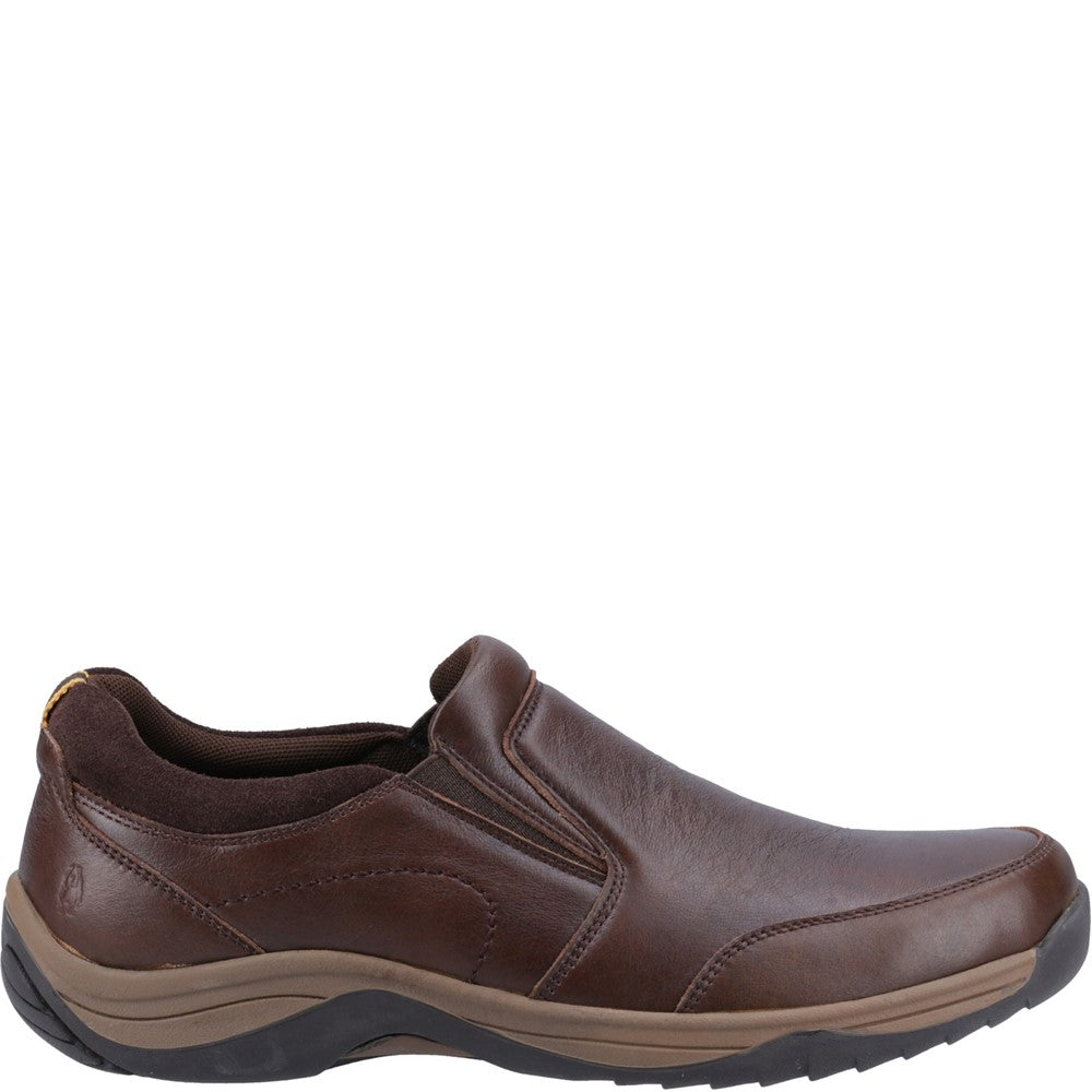 Mens Classic Slip On Shoes Brown Hush Puppies Donald Slip On Shoe