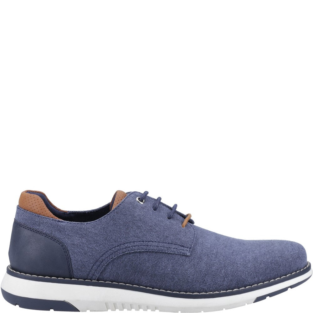 Lace Mens Summer Navy Hush Puppies Bruce Lace Up Shoe