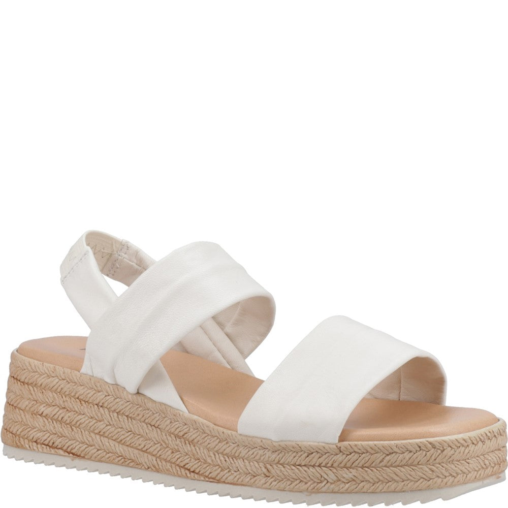 Womens Hush Puppies Cream Rachel Platform Sandal Hush Puppies UK