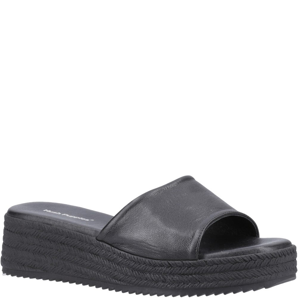 Sandal Ladies Summer Black Hush Puppies Robin Slide