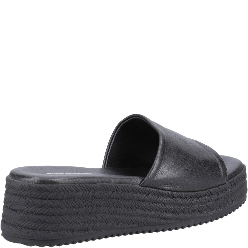 Sandal Ladies Summer Black Hush Puppies Robin Slide