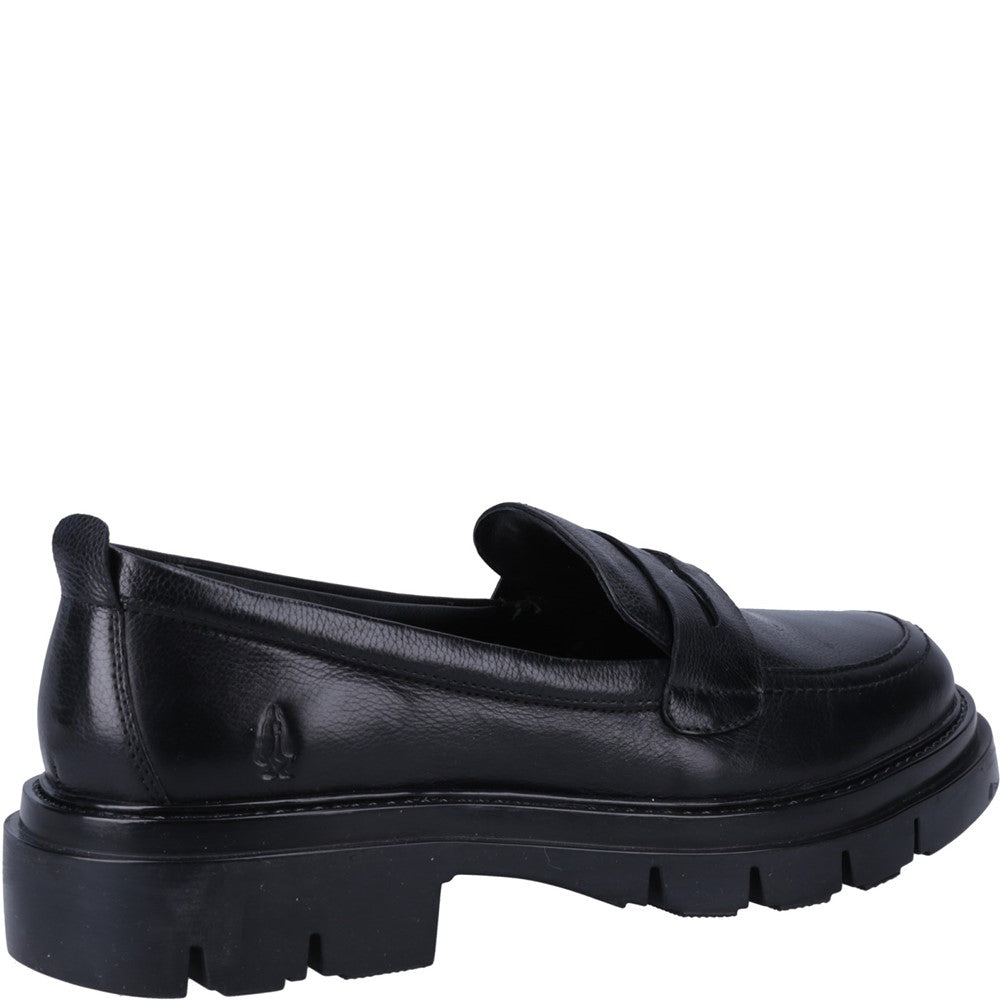 Slip On Ladies Shoes Black Hush Puppies Reece Loafer