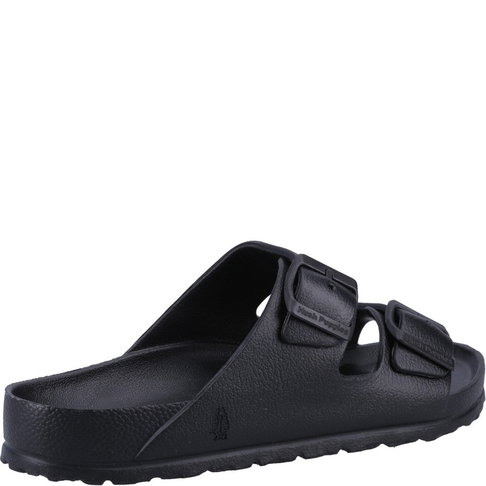 Sandal Ladies Summer Black Hush Puppies Lorna Mule Sandal