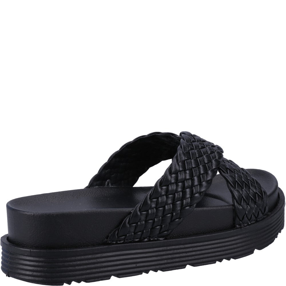 Sandal Ladies Summer Black Hush Puppies Serena Mule Sandal