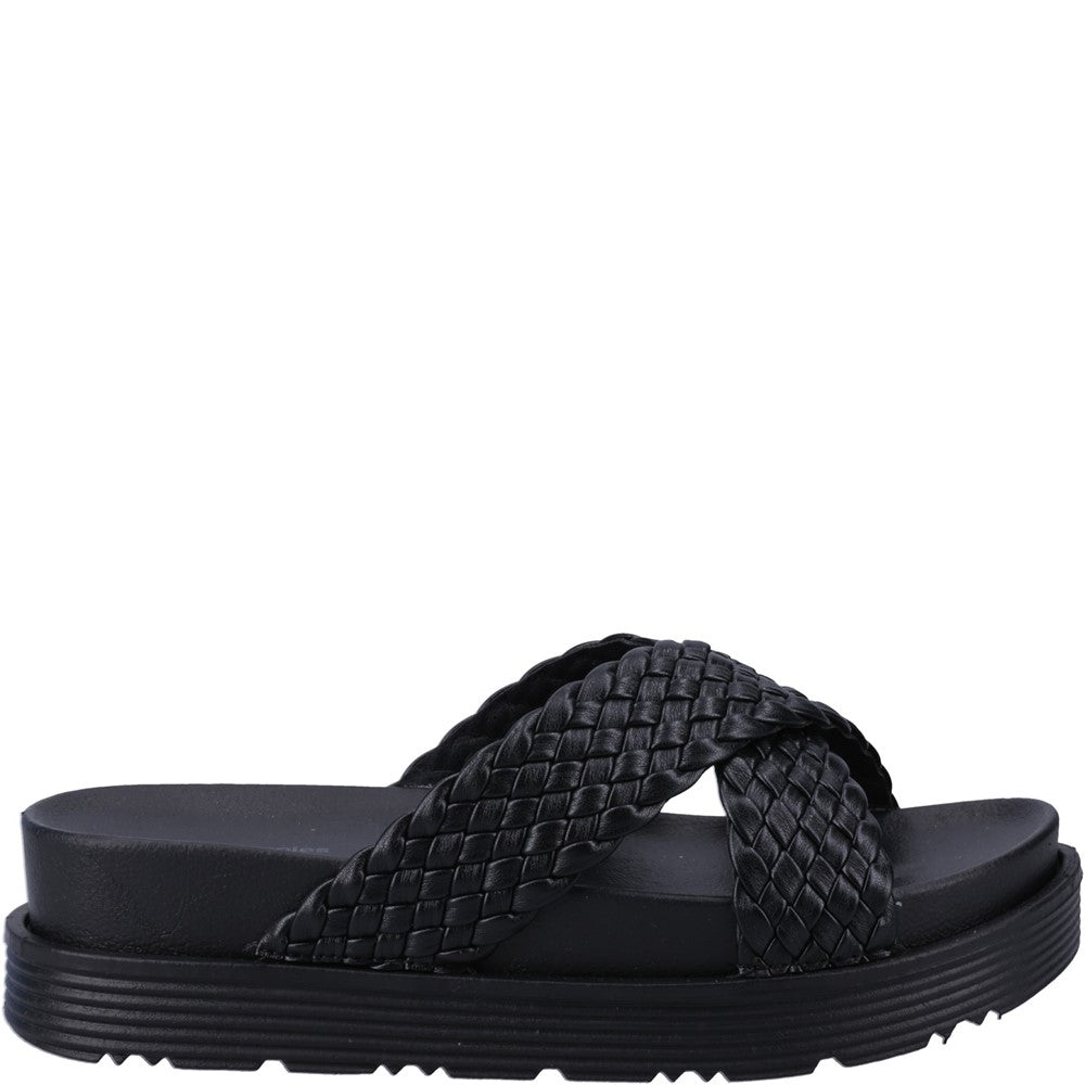 Sandal Ladies Summer Black Hush Puppies Serena Mule Sandal