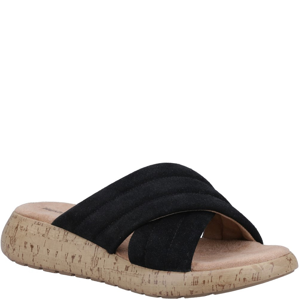 Sandal Ladies Summer Black Hush Puppies Sarah Slide