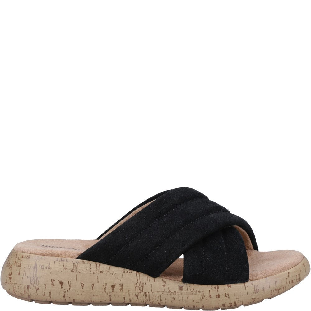 Sandal Ladies Summer Black Hush Puppies Sarah Slide