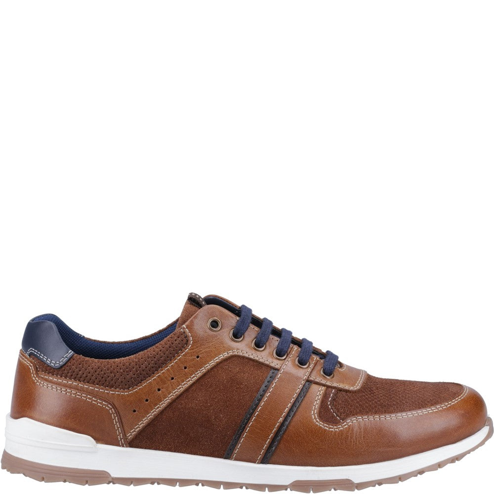 Mens Sports Tan Hush Puppies Christopher Trainer