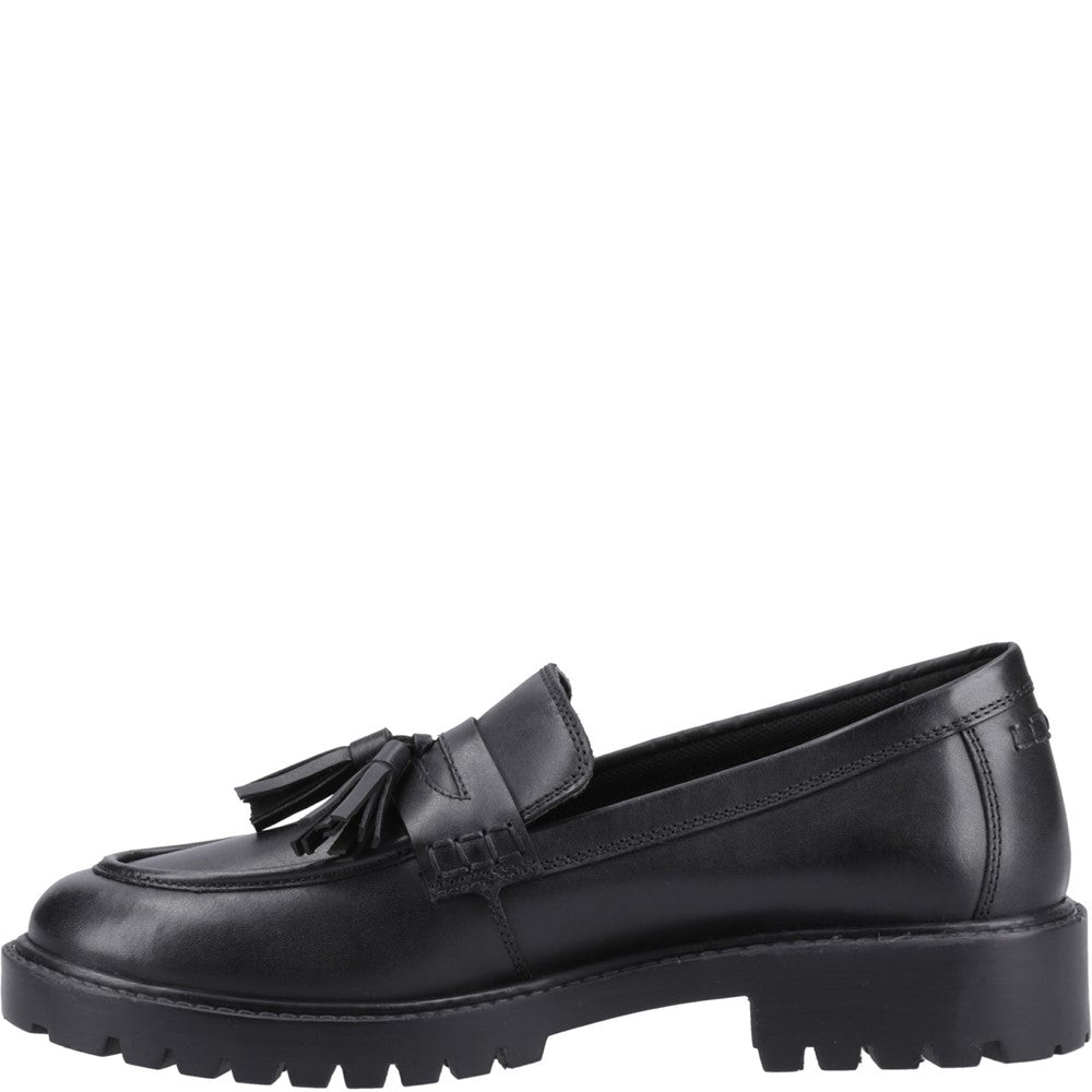 Girls BTS Black Hush Puppies Abigail Junior Shoe