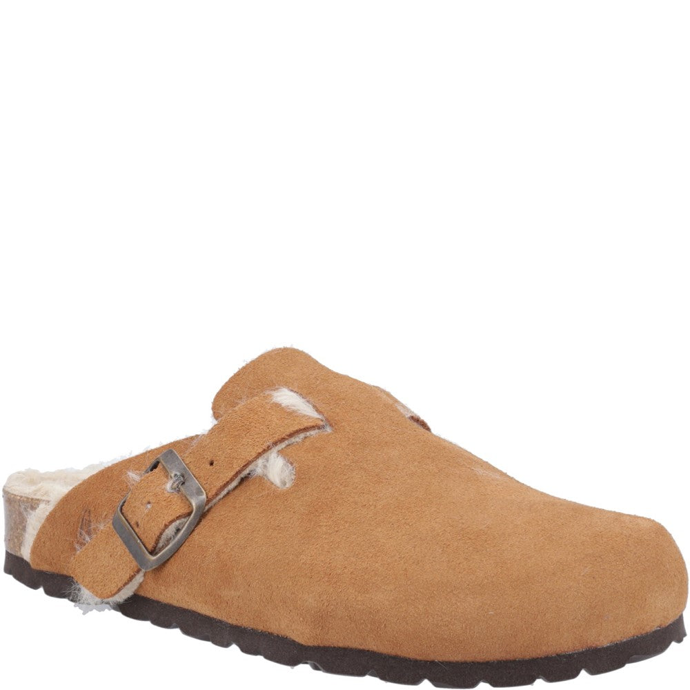 Classic Ladies Slippers Tan Hush Puppies Jade Slippers