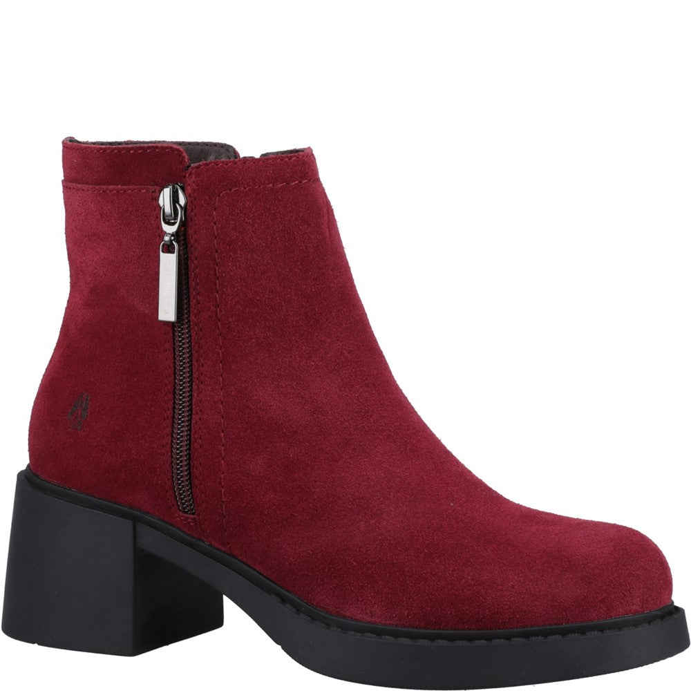 Ladies Ankle Boots Bordeaux Hush Puppies Adele Ankle Boots