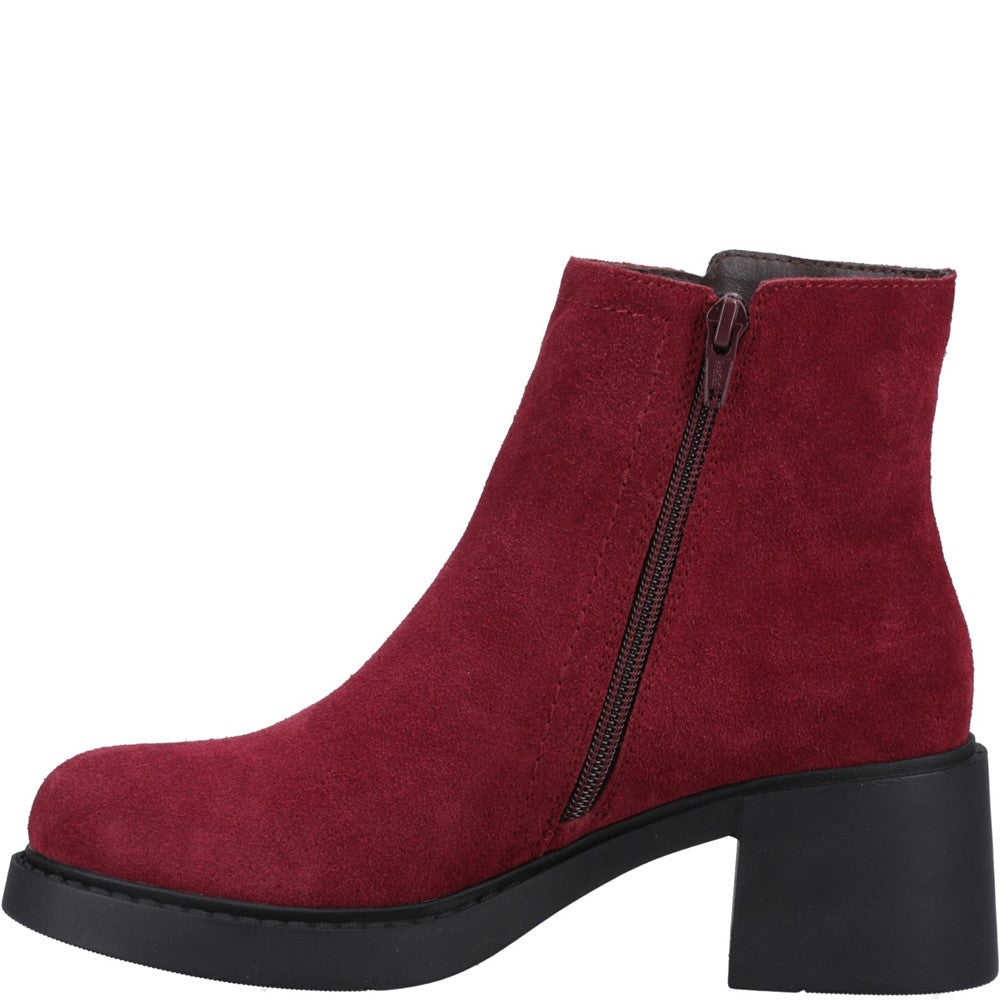 Ladies Ankle Boots Bordeaux Hush Puppies Adele Ankle Boots