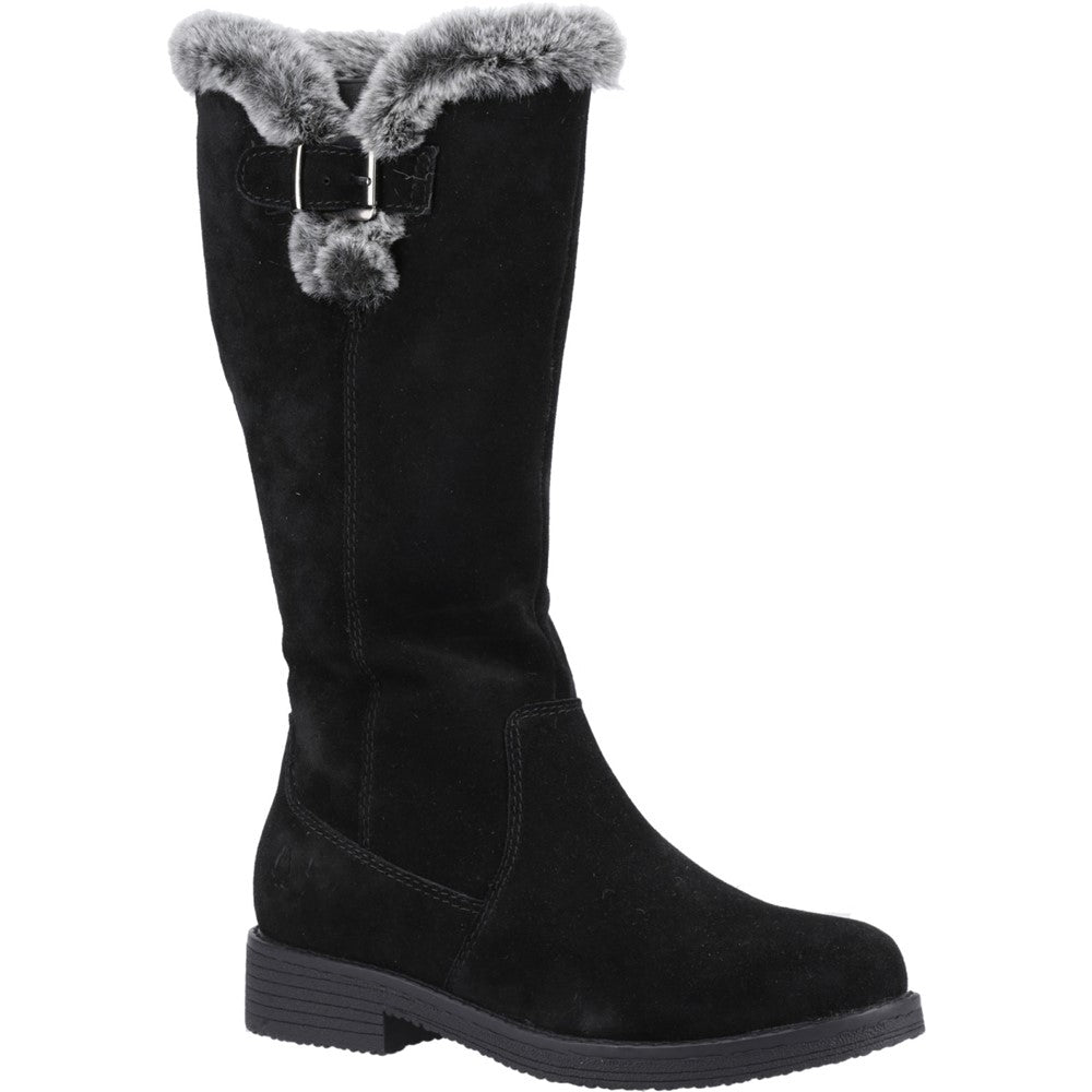 Ladies Long Boots Black Hush Puppies Millie Long Boots