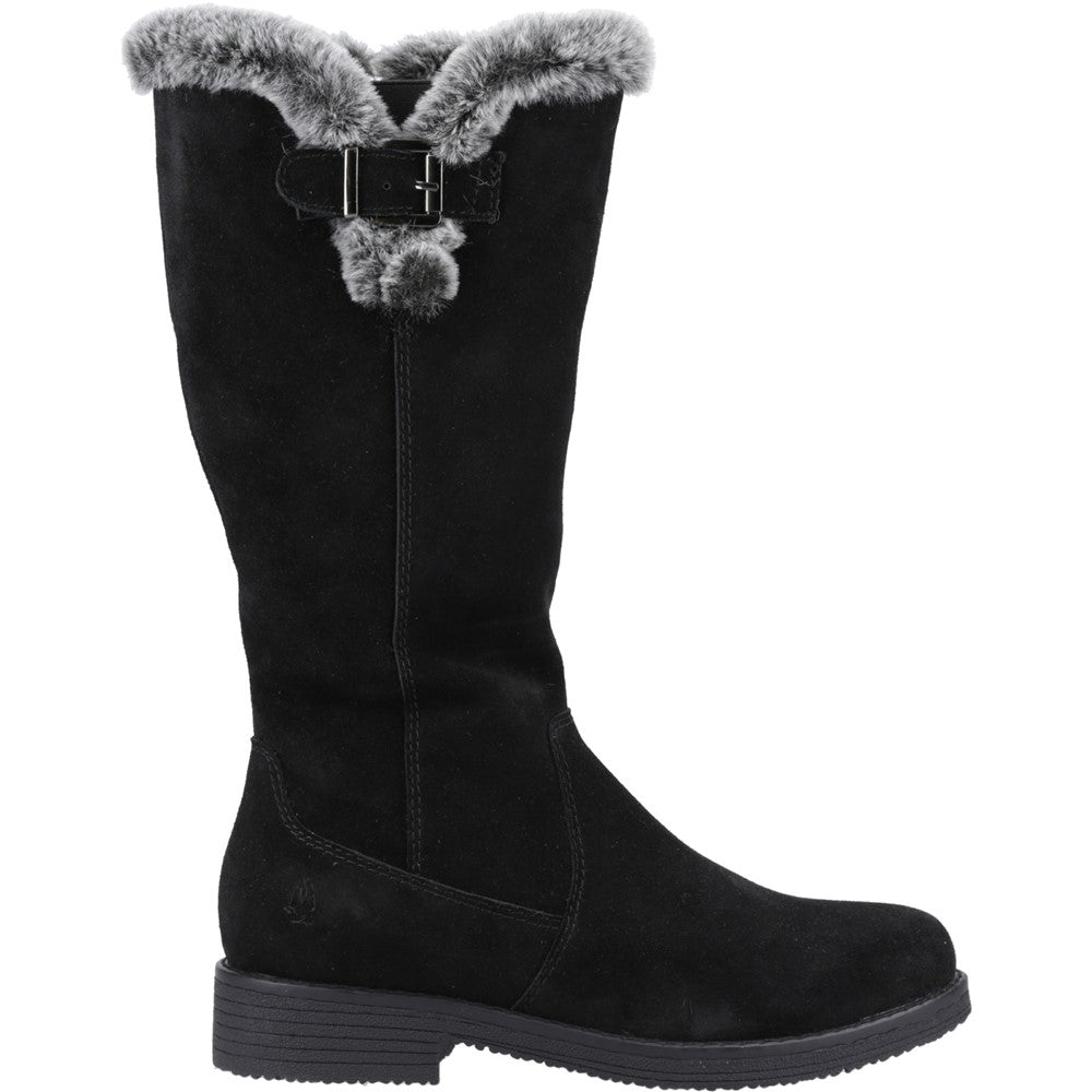 Ladies Long Boots Black Hush Puppies Millie Long Boots