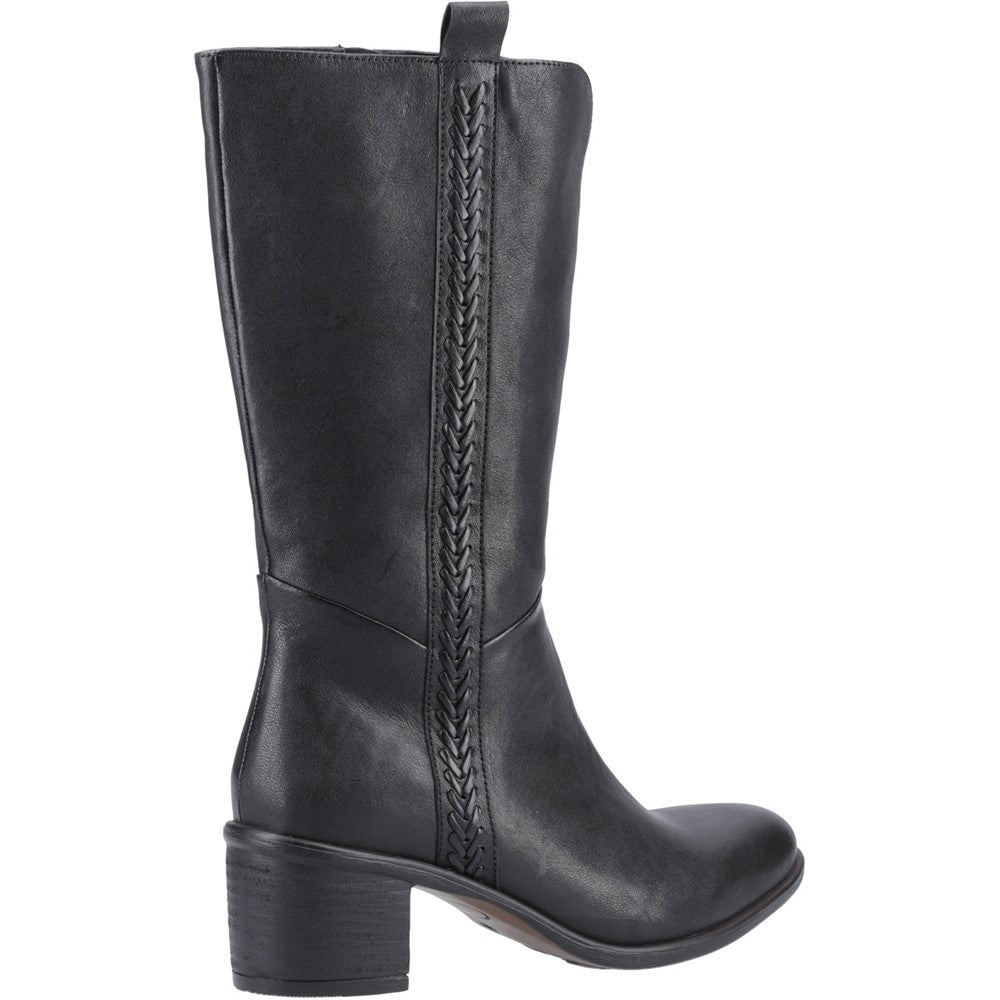 Black mid boots ladies best sale