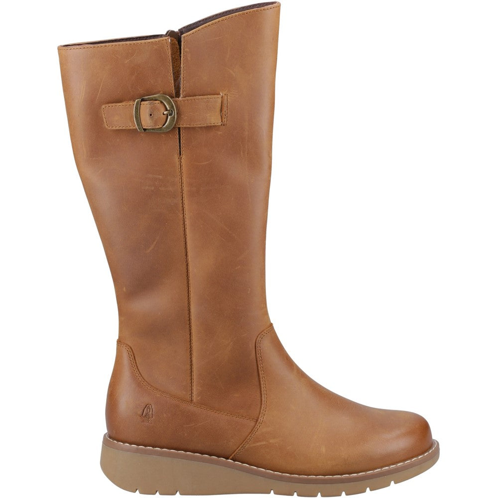 Ladies Long Boots Tan Hush Puppies Luna Long Boots