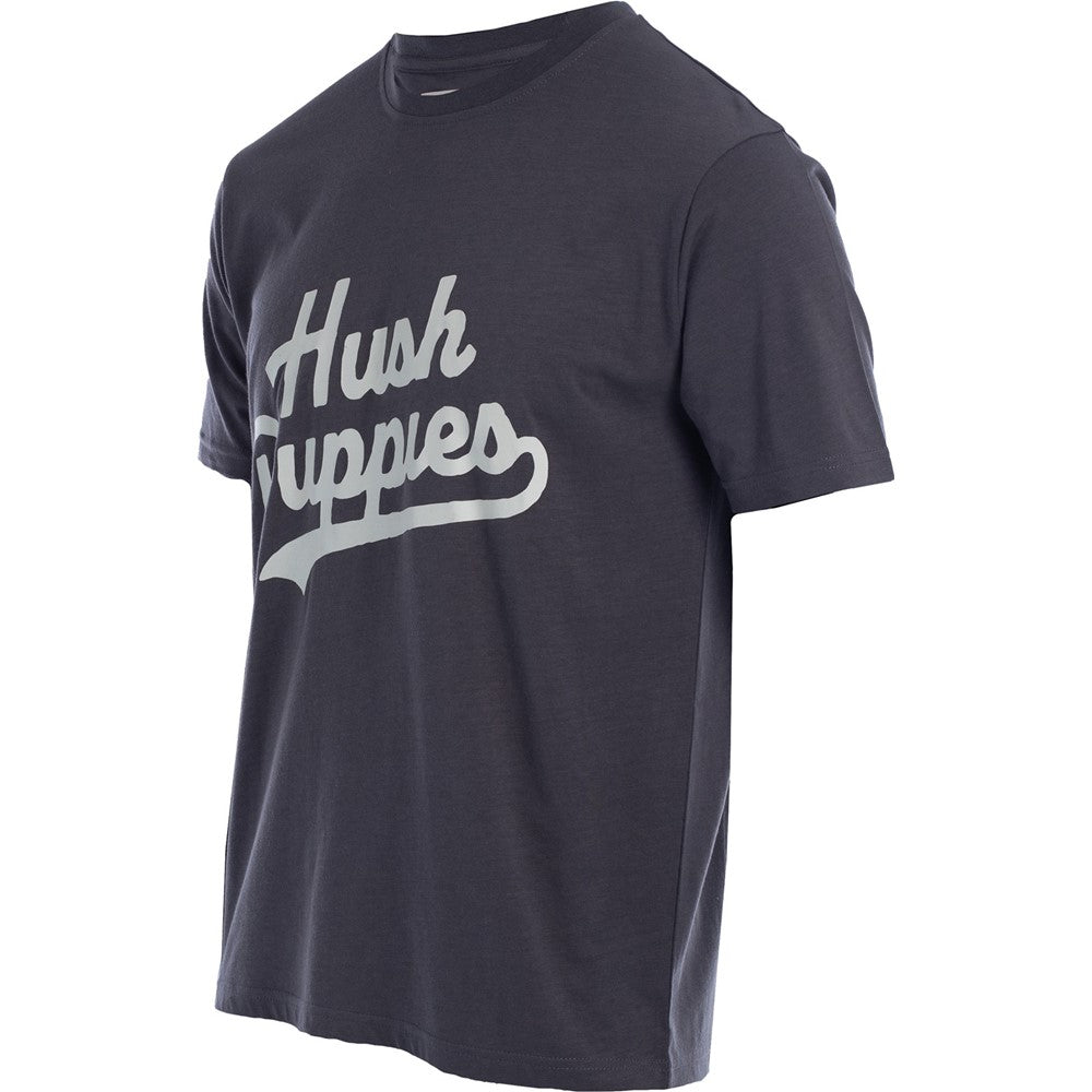 Tee Shirts Charcoal Hush Puppies Retro Script Tee